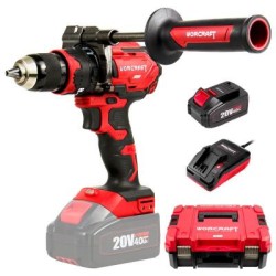 ووركرافت شنيور بطاريه ظرف معدن 13 ملم قدرة 20 فولت 2 بطارية – 4 امبير موديل XCUBE004 