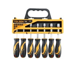 تولسن 15020196 طقم مفك لقمه 7 قطع مقاس 6 – 12 ملم مع حامل