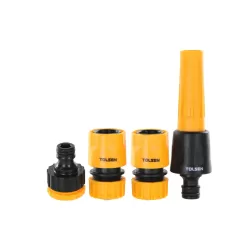 تولسن 15057125 طقم 4 قطع وصلات خرطوم مقاس ½  بوصة