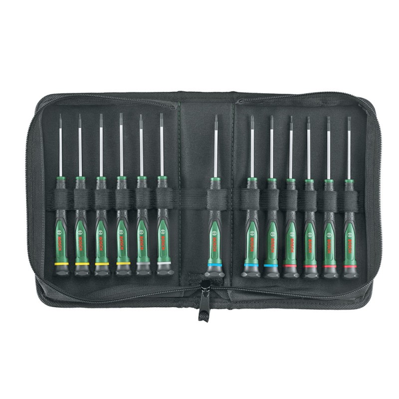 بوش طقم مفك الكترونيات 13 قطعة Screwdriver Set 13-Piece موديل 1600A02Z9N