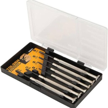تولسن 15020031 طقم مفك ساعاتي ع/ص 6 ق معدن