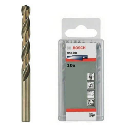 بوش 2608585893 علبه بنط كوبلت للتخريم فى الأستانلس مقاس 7.5 مم 10 قطع HSS CO