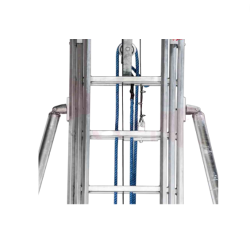 ميتافورم 37-18 سلم الألومنيوم طراز 37 ثالث وصلات بحبل وهوك اتوماتيك  