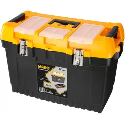 مانو  JMT-22 شنطة عدة بلاستيك جامبو قفل معدن بحوافظ علوية 22 بوصة تركي