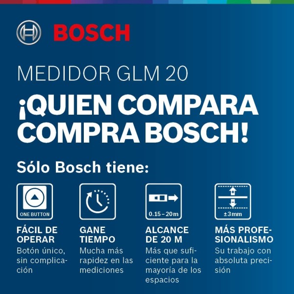 بوش GLM 20 جهاز قياس مسافات فقط حتى 20 متر