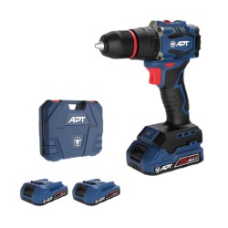 اي بي تي DW1614060-20*2BMC شنيور دقاق 13 مم ظرف معدن 20 فولت 60 نيوتن 2 بطارية * 2 امبير شنطة بلاستيك