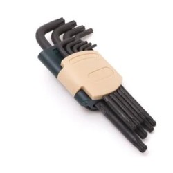 روك فورس RF-5098LB طقم مفتاح ربط توركس 9 قطع على شكل L 