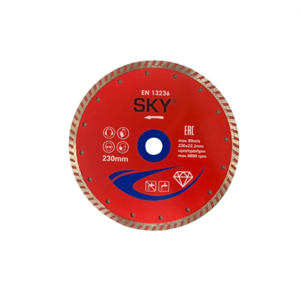 سكاي SKY-230C4 اسطوانه الماظ مقفوله حرف ( TURBO ) مقاس 230 مللي , 9" بوصه   