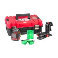 ووركرافت XCUBE026 ميزان ليزر 3 خط بطارية 20 فولت, 360 درجة, 30 متر 