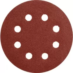 ياتو YT-83442 5 قطع من أقراص الجلخ بفتحات مقاس 115مم 60 جريت طراز بني    