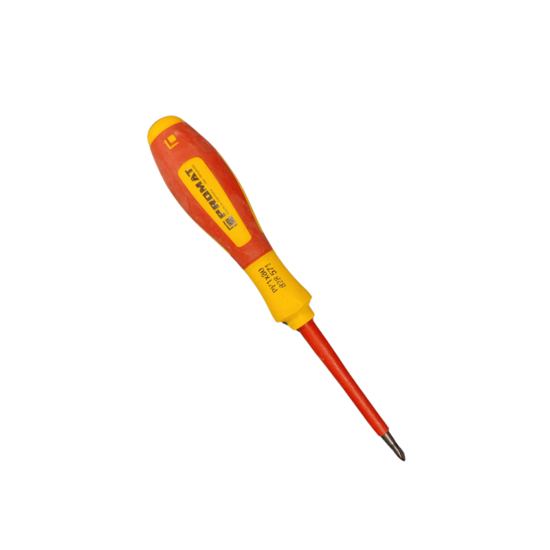 برومات 828571 مفك صليبة أحمر فى اصفر ph1*80 