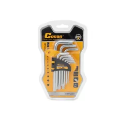 كونان COT72091 طقم مفتاح النكيه نجمه 9 قطع  قصير