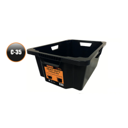 مانو  C-35 صندوق تخزين بلاستيك هيفي ديوتي مفتوح 35 لتر تركي