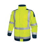 دلتا بلس EASYVJMGT  جاكيت أصفر فسفوري L، بوليستر بولي يوريثين 