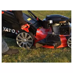 ياتو  YT-85532 ماكينة جزّ عشب بنزين ذاتية الدفع سعة 196 سم³, عرض جزّ 53 سم  