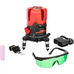 كراون CT44024 ميزان ليزر  اخضر 5 خط شنطة ضد الصدمات 30متر 