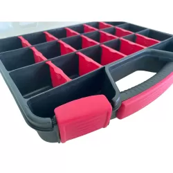 مانو  ORG-13M حافظة ادوات بلاستيك 13 بوصة لون احمر جديد تركي