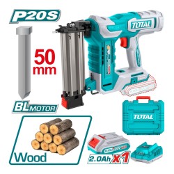 توتال tcbnli5008 دباسة بطارية خشب 5 سم مع بطارية وشاحن