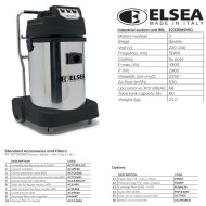 ايلسا E2330 مكنسه ايطالى 3 موتور 3300 وات ,80 لتر 
